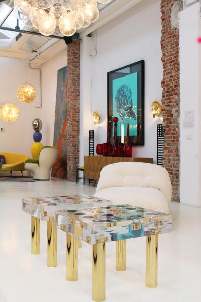  Studio Superego Contemporary Modern Pair of Italian Coffee Tables Designed by Superego Studio