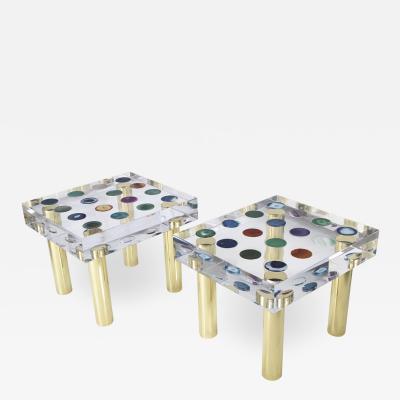  Studio Superego Contemporary Modern Pair of Italian Coffee Tables Designed by Superego Studio