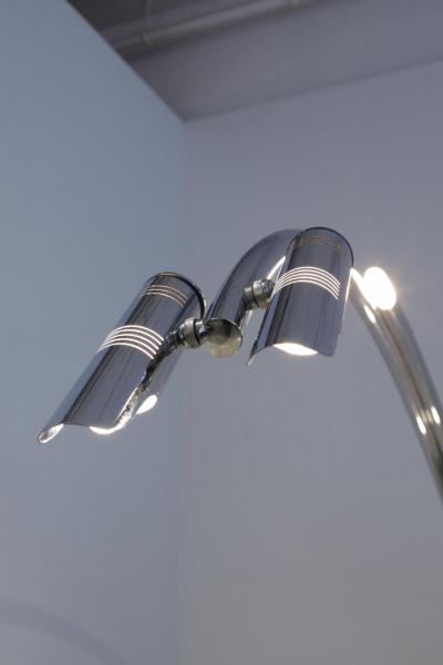  Studio Tetrarch Studio Tetrach Chrome Floor Lamp