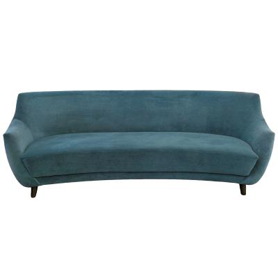  Studio Van den Akker The Anton Curved Sofa in Deep Teal by Van den Akker