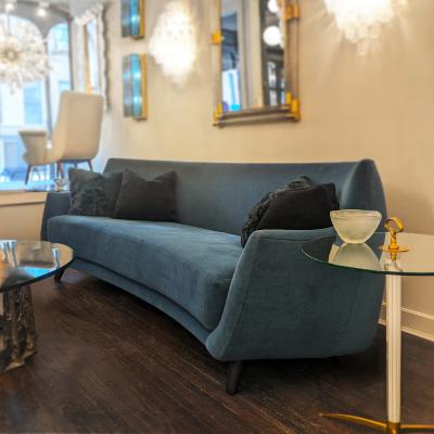  Studio Van den Akker The Anton Curved Sofa in Deep Teal by Van den Akker