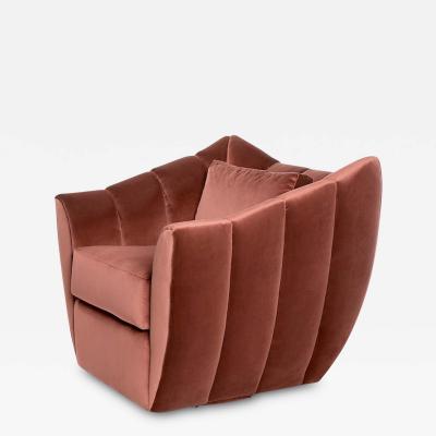  Studio Van den Akker The Goddard Swivel Club Chair by Studio Van den Akker
