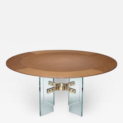  Studio Van den Akker The Jules Center Dining Table by Studio Van den Akker with Resin and Metal