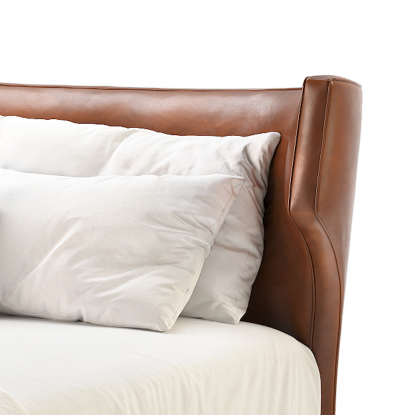  Studio Van den Akker The Padrino Bed with Low Headboard by Studio Van den Akker