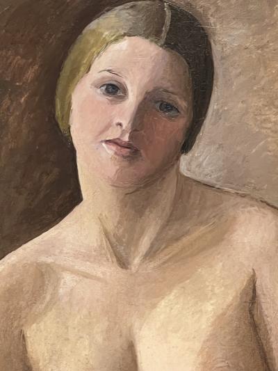  Sue et Mare Art Deco Portrait of a Nude Woman Oil on Board Compagnie des Arts Fran ais