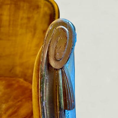 Sue et Mare French Art Deco Small Giltwood Sofa attributed to Sue et Mare circa 1925