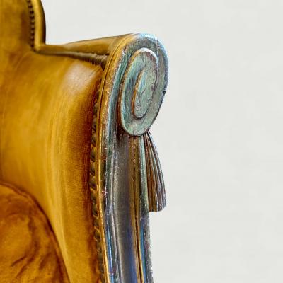 Sue et Mare French Art Deco Small Giltwood Sofa attributed to Sue et Mare circa 1925