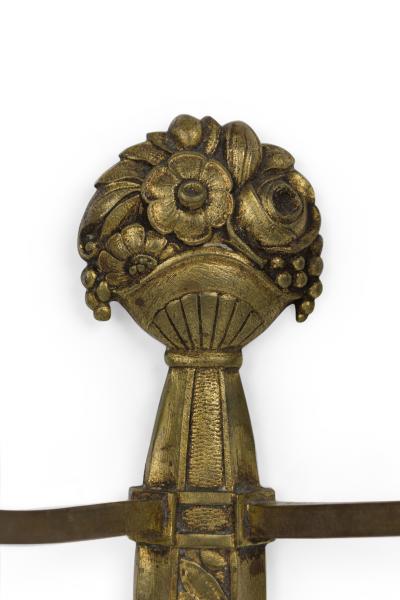  Sue et Mare Pair of French Art Deco Bronze Two Light Wall Sconces by Sue et Mare