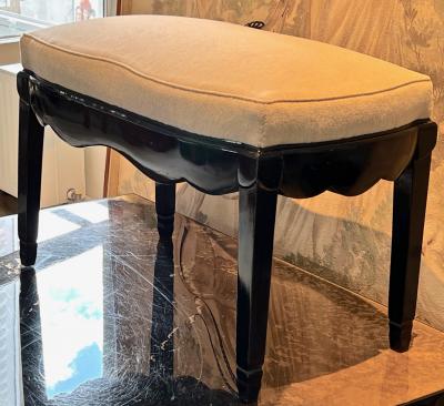  Sue et Mare Sue et Mare blackened solid wood refined bench