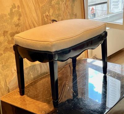  Sue et Mare Sue et Mare blackened solid wood refined bench