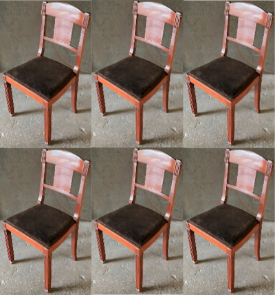  Sue et Mare Sue et Mare documented set of 6 dinning chats