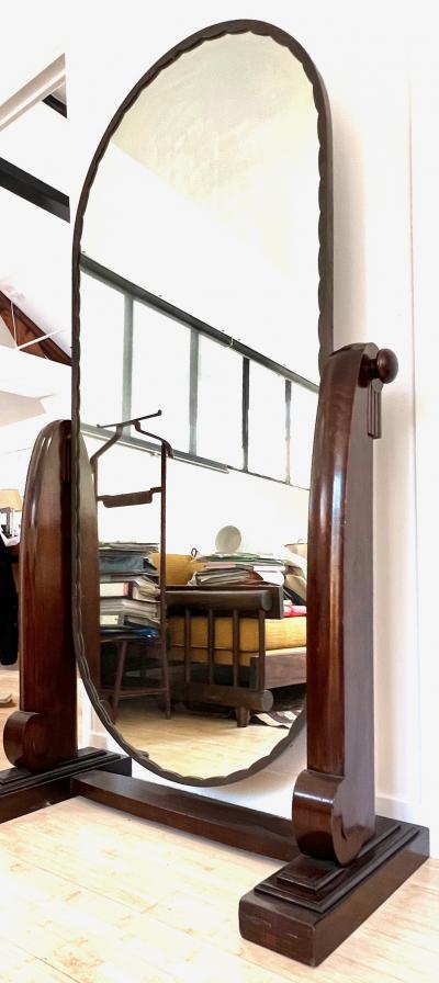  Sue et Mare Sue et Mare rarest documented solid mahogany Psyche mirror