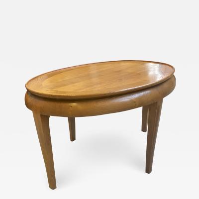  Sue et Mare Sue et Mare refined blond oak art deco coffee table