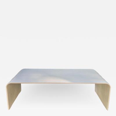  Superstudio Mid Century Modern White Enameled Aluminum Bench Attributed to Superstudio