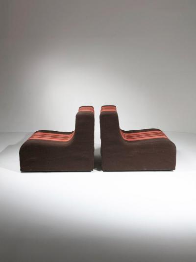  Superstudio Pair of Sofo Lounge Chairs by Superstudio for Poltronova