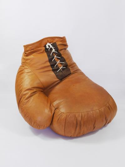  Susi Ueli Berger Susi Ueli Berger Boxing Glove Chair by De Sede Leather Switzerland 1970s