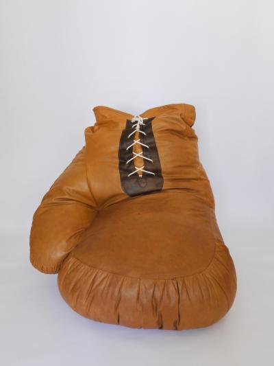  Susi Ueli Berger Susi Ueli Berger Boxing Glove Chair by De Sede Leather Switzerland 1970s