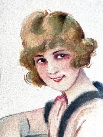  Suzanne Meunier Risque Pedicure by Angel Les Ongles Boudoir style Female Illustration