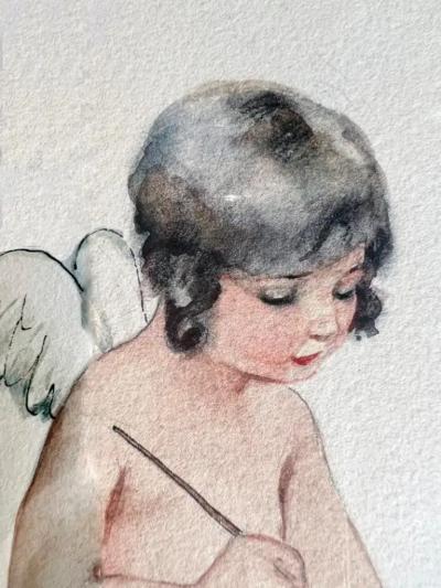  Suzanne Meunier Risque Pedicure by Angel Les Ongles Boudoir style Female Illustration