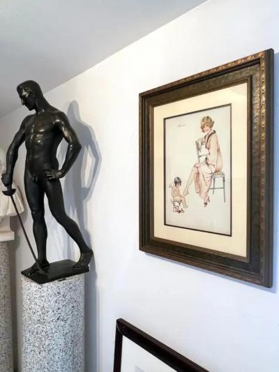  Suzanne Meunier Risque Pedicure by Angel Les Ongles Boudoir style Female Illustration