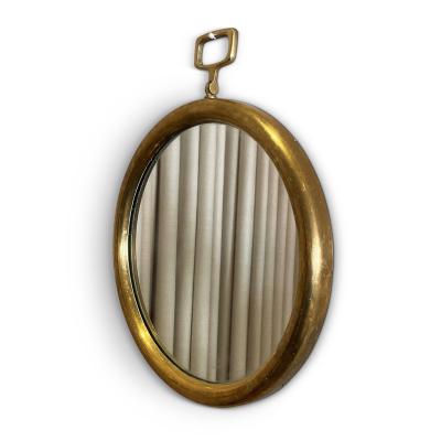  Svenskt Tenn Rare Pocket Watch Mirror in Brass by Svenskt Tenn