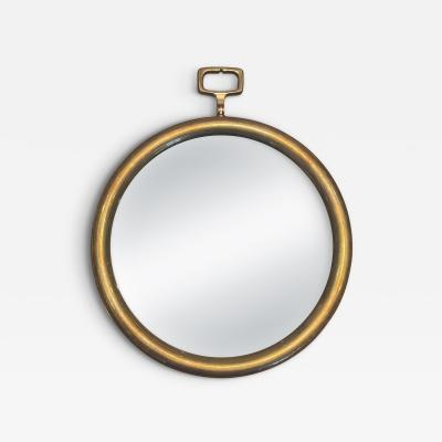  Svenskt Tenn Rare Pocket Watch Mirror in Brass by Svenskt Tenn