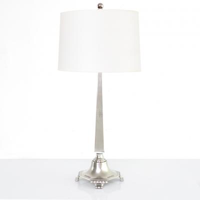  Svenskt Tenn SWEDISH ART DECO PEWTER LAMP BY SVENSKT TENN SIGNED 1933 STOCKHOLM 