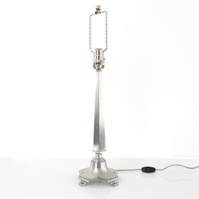  Svenskt Tenn SWEDISH ART DECO PEWTER LAMP BY SVENSKT TENN SIGNED 1933 STOCKHOLM 