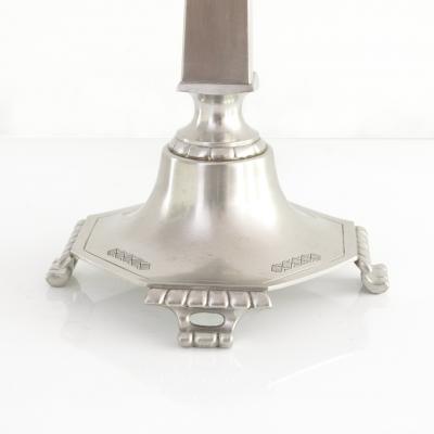  Svenskt Tenn SWEDISH ART DECO PEWTER LAMP BY SVENSKT TENN SIGNED 1933 STOCKHOLM 
