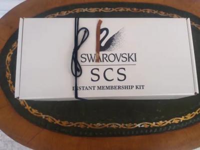  Swarovski Pair of Swarovski Crystal Flowers and 43 Miniature Flower Crystals