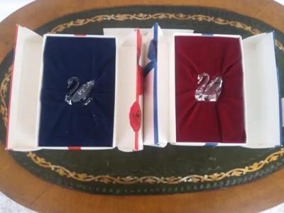  Swarovski Pair of Swarovski Crystal Miniature Swans