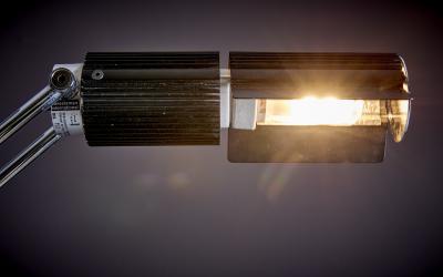  Swisslamps International AG Swiss Lamps International Haloprofil Adjustable Chrome Floor Lamp 1970s