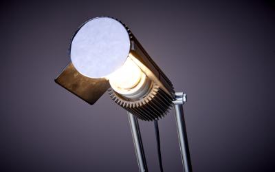  Swisslamps International AG Swiss Lamps International Haloprofil Adjustable Chrome Floor Lamp 1970s