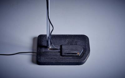  Swisslamps International AG Swiss Lamps International Haloprofil Adjustable Chrome Floor Lamp 1970s