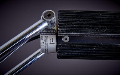  Swisslamps International AG Swiss Lamps International Haloprofil Adjustable Chrome Floor Lamp 1970s