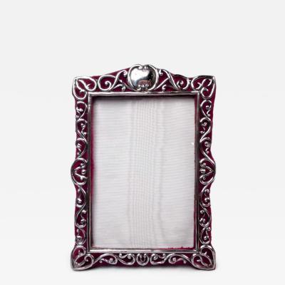  Syner Beddoes Antique English Edwardian Classical Sterling Silver Picture Frame 1901