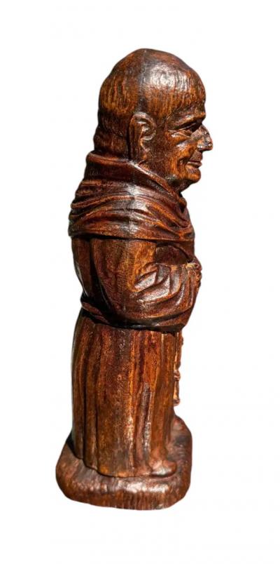  Syracuse Ornamental Co Carved Smiling Monk Corkscrew