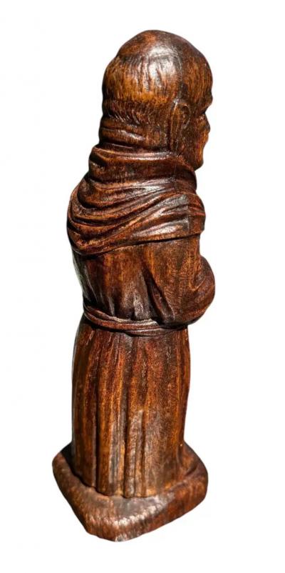  Syracuse Ornamental Co Carved Smiling Monk Corkscrew