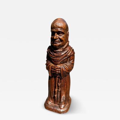  Syracuse Ornamental Co Carved Smiling Monk Corkscrew