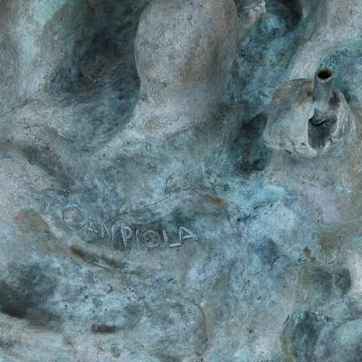  T Canpiola Large bronze figurative sculptural fountain by Canpiola