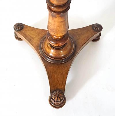  T G Seddon English Mahogany Inlaid Birdseye Maple Occasional Table by Seddons circa 1840