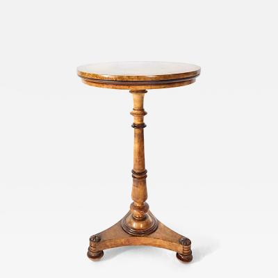  T G Seddon English Mahogany Inlaid Birdseye Maple Occasional Table by Seddons circa 1840