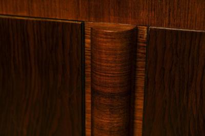 T Woonhuys Art Deco Wardrobe In Rosewood Wood By t Woonhuys Netherlands 1930s