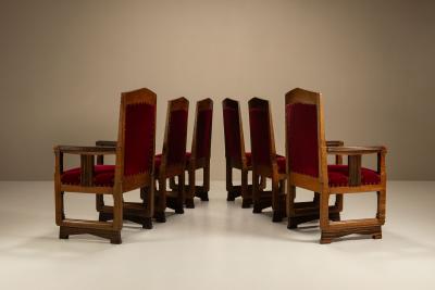  T Woonhuys Set of Six t Woonhuys Dining Room Chairs Amsterdam School The Netherlands
