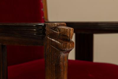  T Woonhuys Set of Six t Woonhuys Dining Room Chairs Amsterdam School The Netherlands