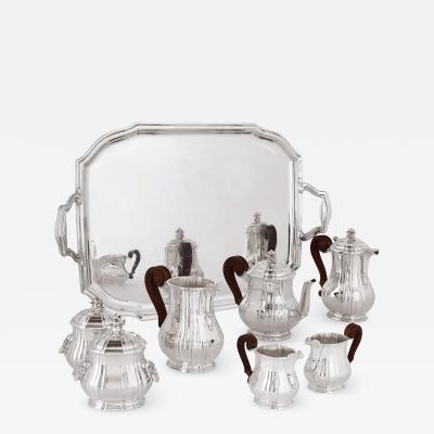  T tard Fr res Antique eight piece silver coffee and tea set by T tard