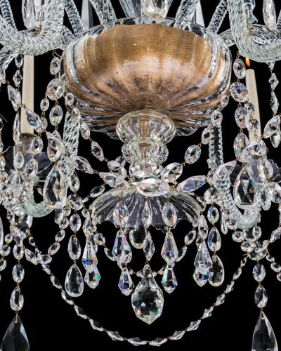  THE REAL FABRICA DE LA GRANJA A SPANISH 18TH CENTURY CHANDELIER ATTRIBUTED TO THE REAL FABRICA DE LA GRANJA