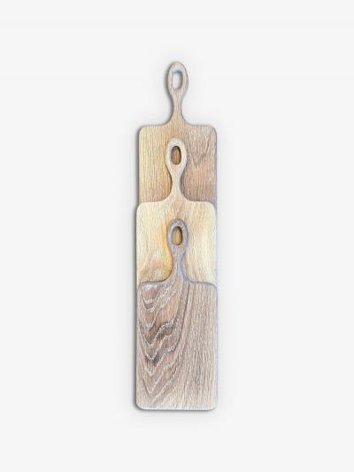  THE WOODEN PALATE HANDLE SET OF THREE
