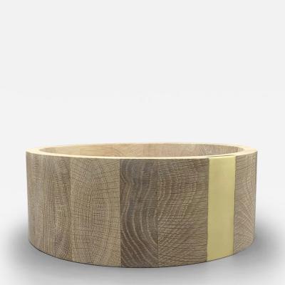  THE WOODEN PALATE MOD BOWL WITH SOLID BRASS INLAY
