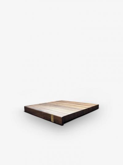  THE WOODEN PALATE MOD LIP BOARD WITH BRASS DETAIL